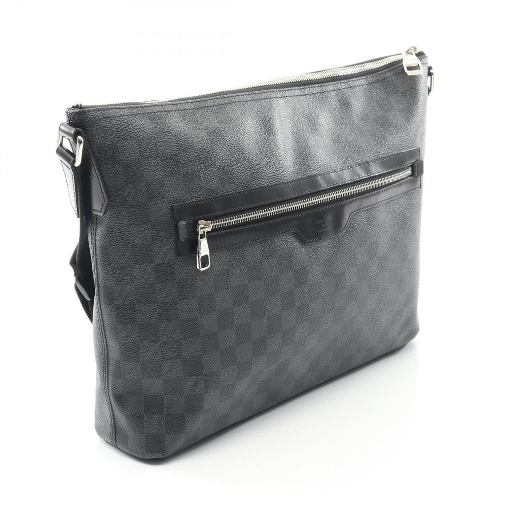 Louis Vuitton Mick Shoulder Bag Canvas Leather Damier Graphite Black
